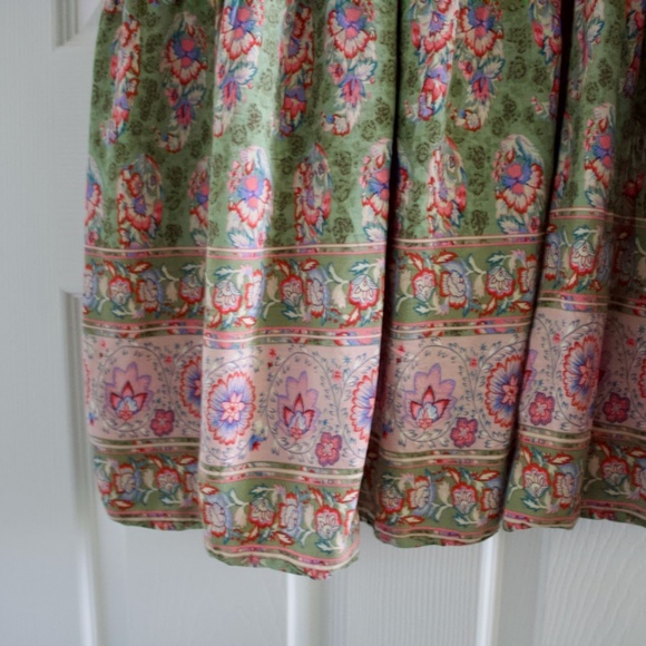 Natural Life Rebecca Midi Dress. Floral print. Layered skirt. Large - Picture 4 of 6